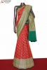 Exclusive Butta Contrast Banarasi Georgette Silk Saree